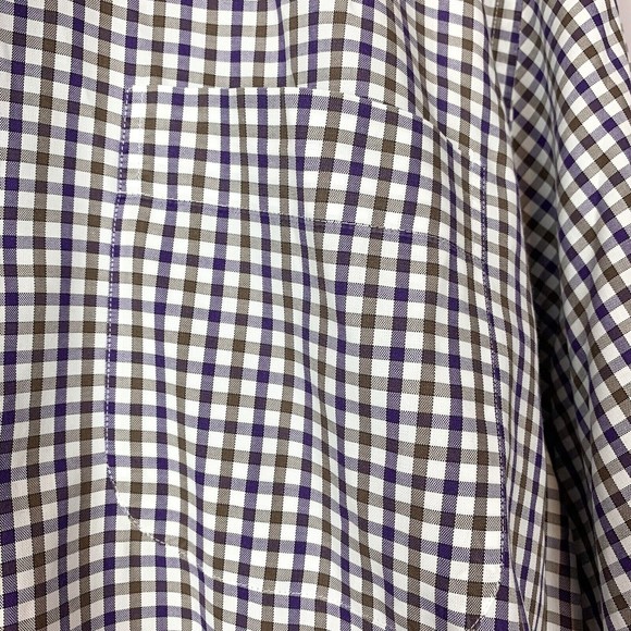Peter Millar Multicolor Plaid Check Long Sleeve Button Down Casual Shirt Large - Picture 5 of 7